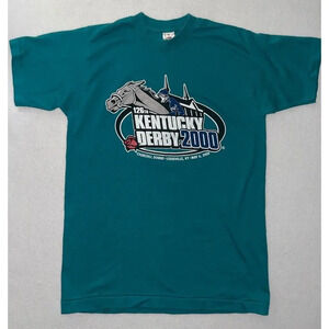 Vintage 2000 Kentucky‎ Derby 126 T Shirt Single Stitch Horse Racing Adult M RARE
